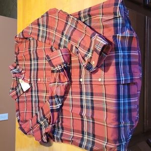 Mens Classic Fit Ralph Lauren Polo flannel shirt New Woth Tags!